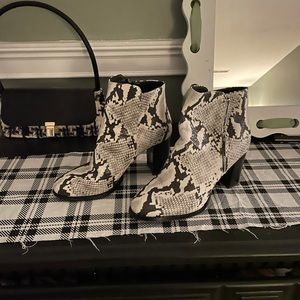 Steve Madden Snake Skin Booties